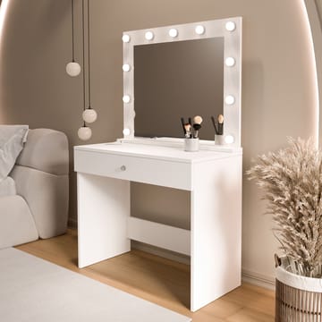 Yoren Sminkbord 80x147x42,5 cm - Vit - Möbler - Bord
