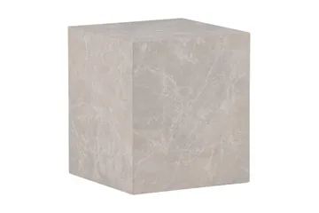 York High Travertin Sidobord 40x40x45 cm - Beige - Möbler - Vardagsrum - Soffbord & vardagsrumsbord - Sidobord & lampbord