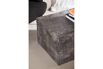 York High Travertin Soffbord 80 cm - Mörkgrå - Möbler - Bord