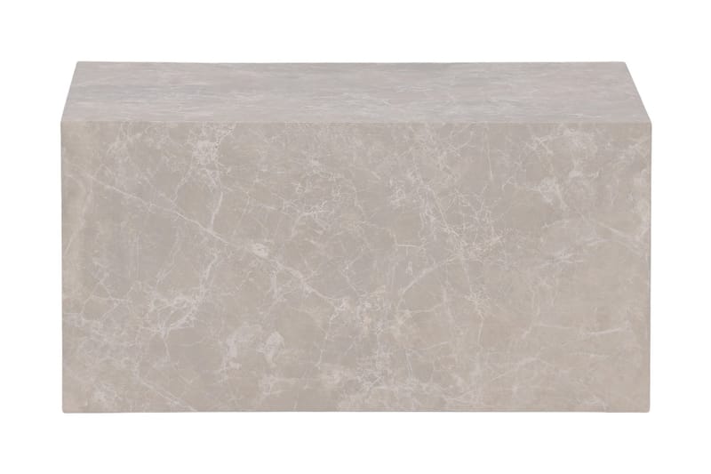 York Travertin Soffbord 80x60x40 cm - Beige / Betong - Möbler - Bord