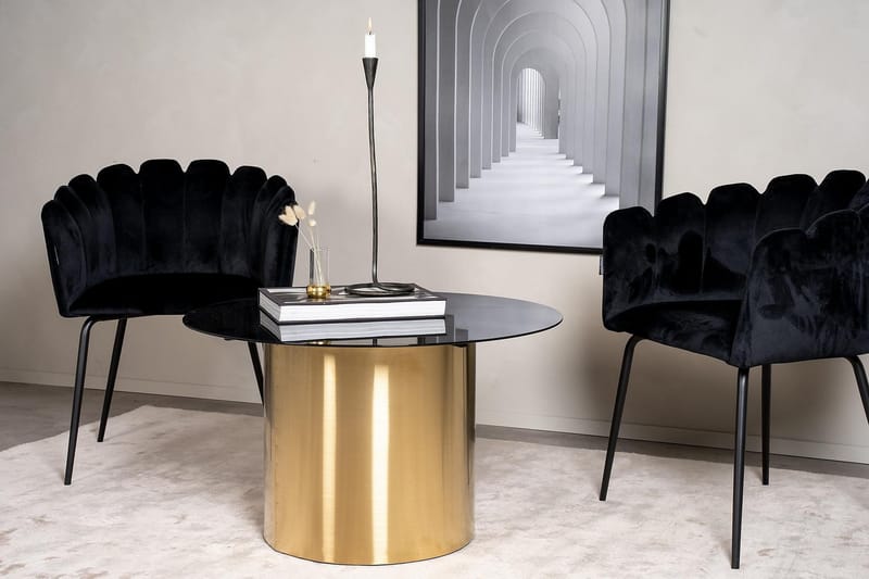 Ystad Soffbord Runt 75 cm - Svart - Möbler - Bord