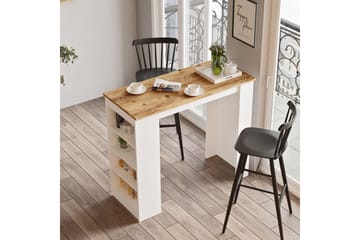 Zambasa Barbord 120 cm - Natur/Vit - Möbler - Bord