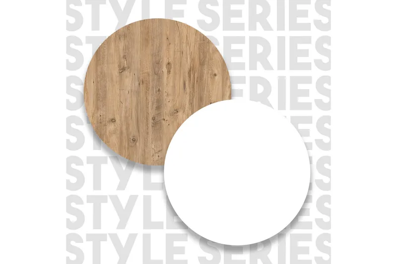 Zambasa Barbord 120 cm - Natur/Vit - Möbler - Bord