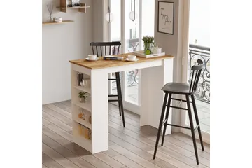 Zambasa Barbord 120 cm - Natur/Vit - Möbler - Bord