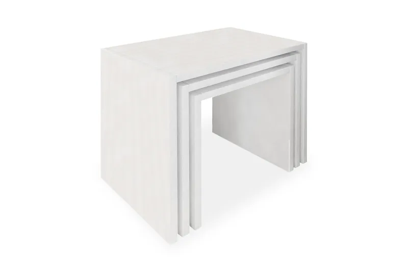 Zariel Satsbord 44 cm 3 Bord - Vit - Möbler - Bord
