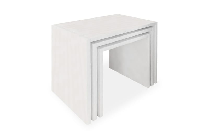 Zariel Satsbord 44 cm 3 Bord - Vit - Möbler - Bord