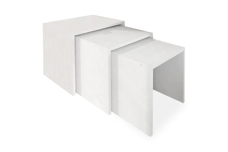 Zariel Satsbord 44 cm 3 Bord, Vit