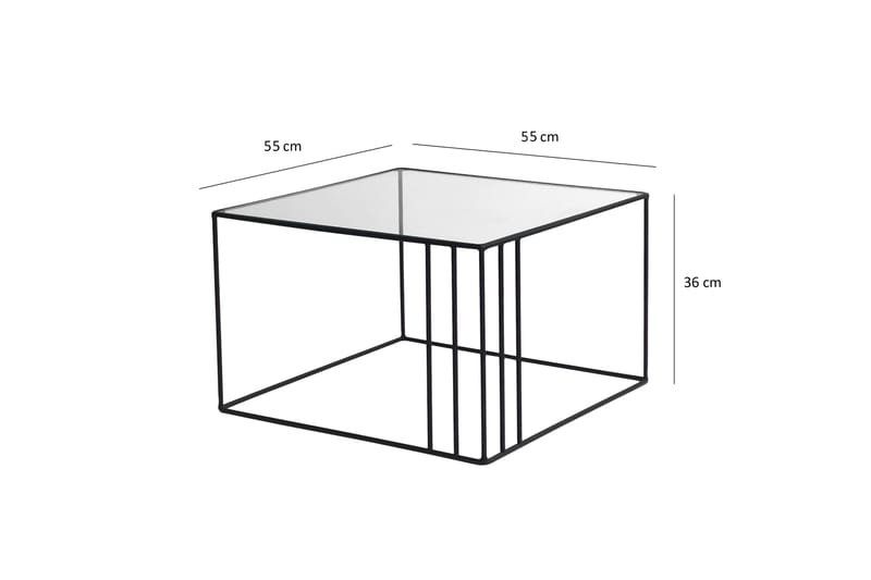 ZAWNEBORG Soffbord 55 cm Svart - Möbler - Bord
