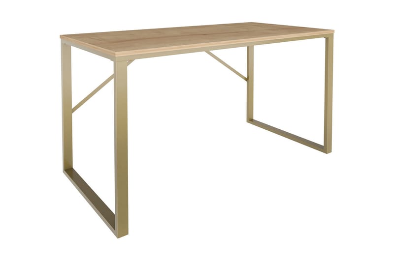 ZROIGATE Skrivbord 60x74x120 cm Guld/Brun - Möbler - Bord
