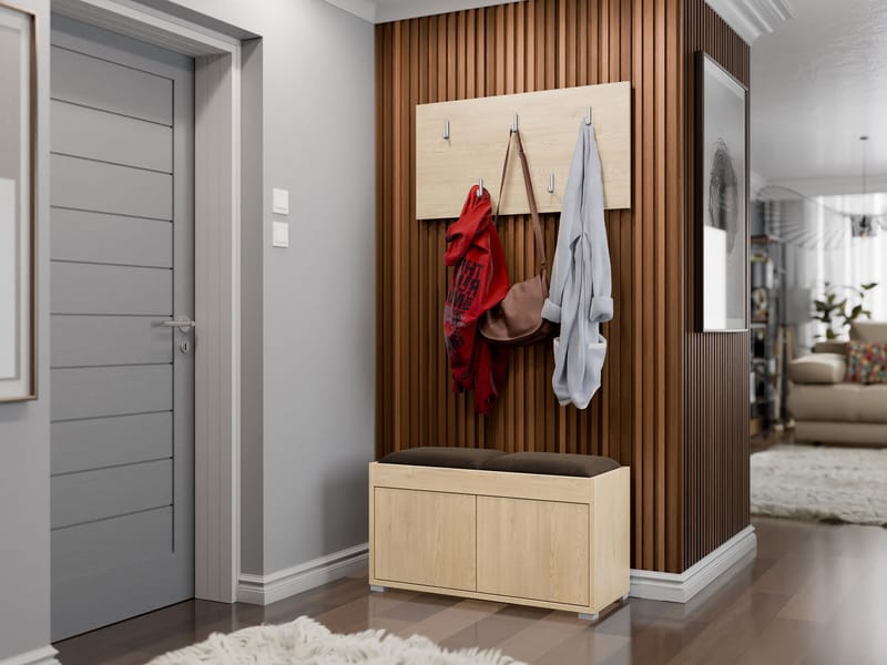 Agawal Hallmöbelset - Brun - Möbler - Hall & entré - Möbelset för hall & entré
