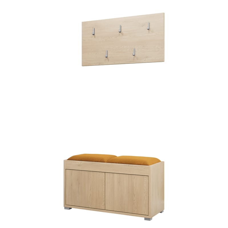 Agawal Hallmöbelset - Brun - Möbler - Hall & entré - Möbelset för hall & entré