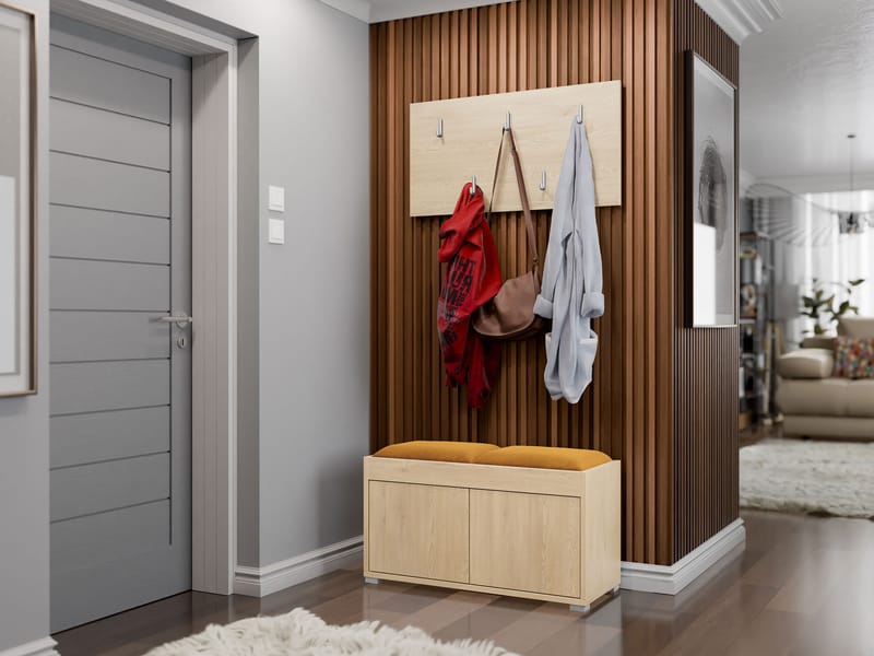 Agawal Hallmöbelset - Brun - Möbler - Hall & entré - Möbelset för hall & entré