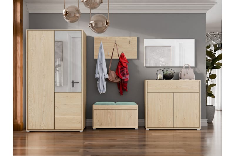 Agawal Hallmöbelset - Brun - Möbler - Hall & entré - Möbelset för hall & entré