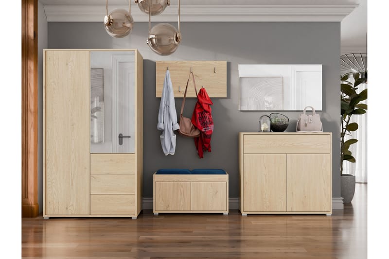 Agawal Hallmöbelset - Brun - Möbler - Hall & entré - Möbelset för hall & entré