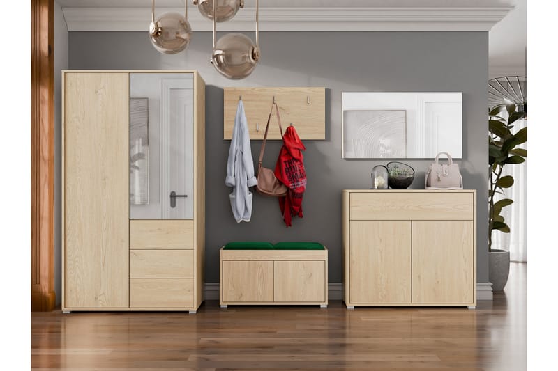Agawal Hallmöbelset - Brun - Möbler - Hall & entré - Möbelset för hall & entré