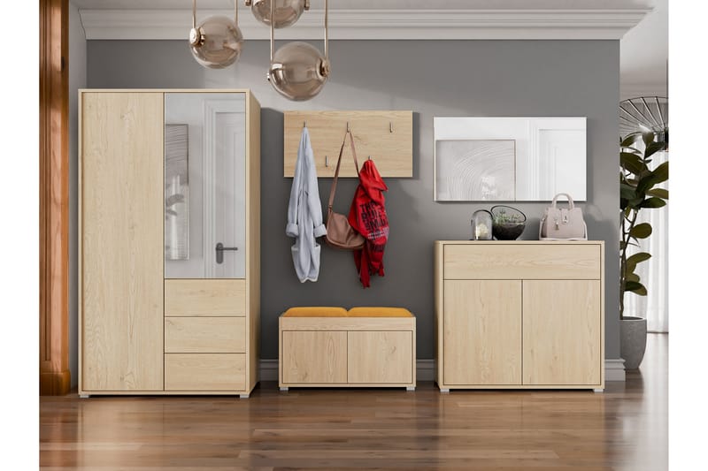 Agawal Hallmöbelset - Brun - Möbler - Hall & entré - Möbelset för hall & entré