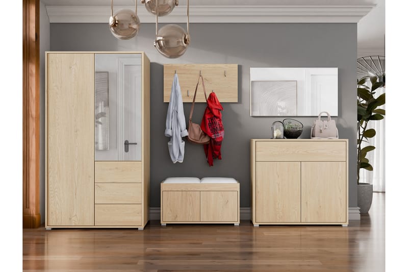 Agawal Hallmöbelset - Brun - Möbler - Hall & entré - Möbelset för hall & entré