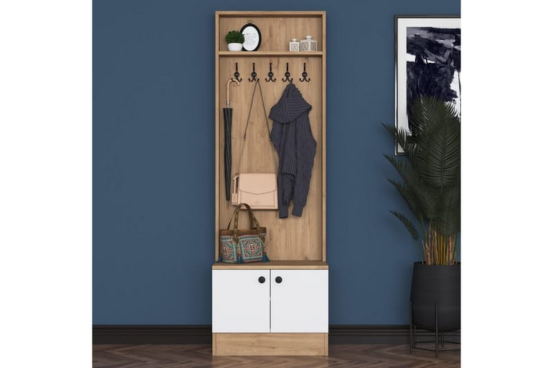 Alvric Hallmöbelset - Valnöt/Vit - Möbler - Hall & entré - Möbelset för hall & entré