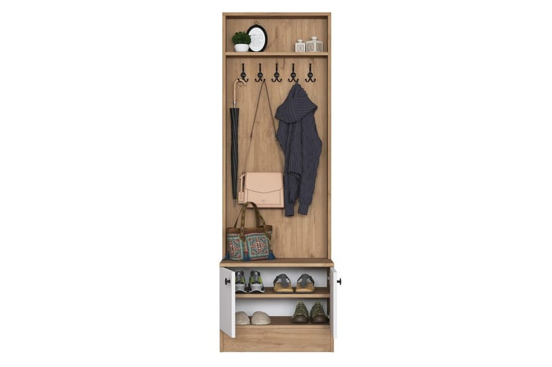 Alvric Hallmöbelset - Valnöt/Vit - Möbler - Hall & entré - Möbelset för hall & entré