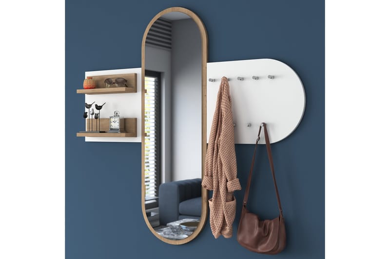 Courlac Hallmöbelset Vit/Brun - Hanah Home - Möbler - Hall & entré - Möbelset för hall & entré