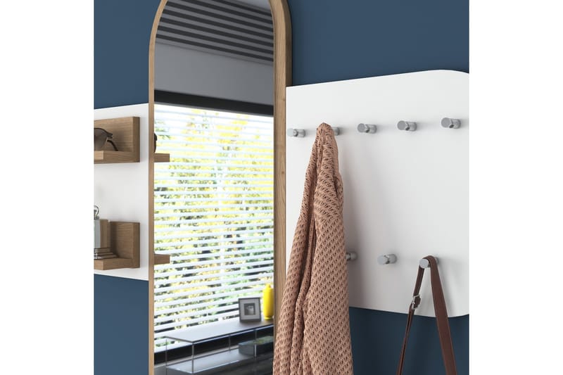 Courlac Hallmöbelset Vit/Brun - Hanah Home - Möbler - Hall & entré - Möbelset för hall & entré