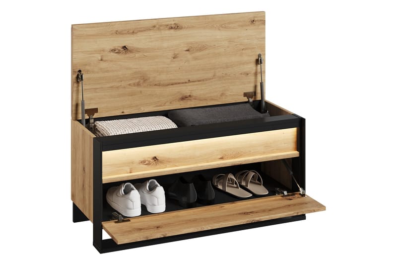 Dorana Hallmöbelset - Brun/Svart - Möbler - Hall & entré - Möbelset för hall & entré