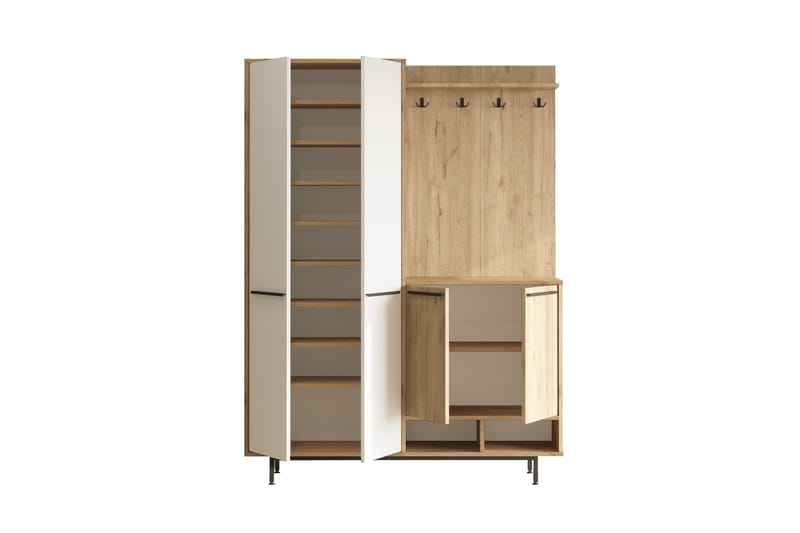 Ethelred Hallmöbelset - Ek/Vit - Möbler - Hall & entré - Möbelset för hall & entré