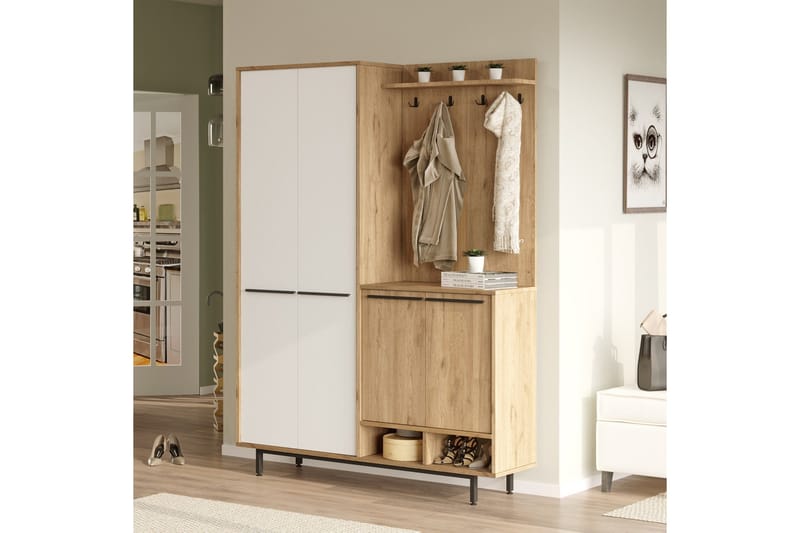 Ethelred Hallmöbelset - Ek/Vit - Möbler - Hall & entré - Möbelset för hall & entré