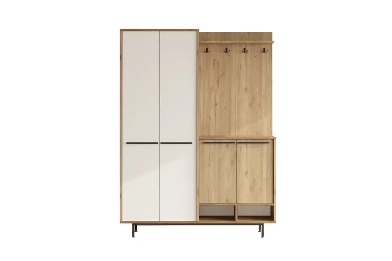 Ethelred Hallmöbelset - Ek/Vit - Möbler - Hall & entré - Möbelset för hall & entré