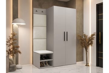 Beige/Vit
