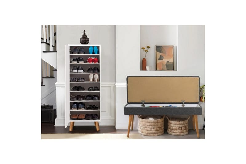 Gelsgan Hallmöbelset - Vit/Antracit - Möbler - Hall & entré - Möbelset för hall & entré