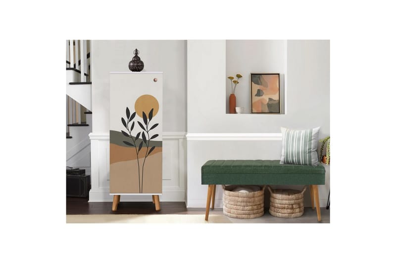Gelsgan Hallmöbelset - Vit/Grön - Möbler - Hall & entré - Möbelset för hall & entré
