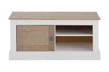 Lanseria TV-bänk 95 cm - Vit/Grå - Möbler - Vardagsrum - Tv-möbler & mediamöbler - Tv-bänkar