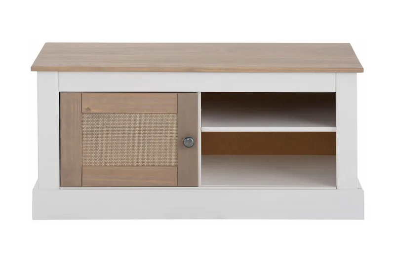 Lanseria TV-bänk 95 cm - Vit/Grå - Möbler - Vardagsrum - Tv-möbler & mediamöbler - Tv-bänkar