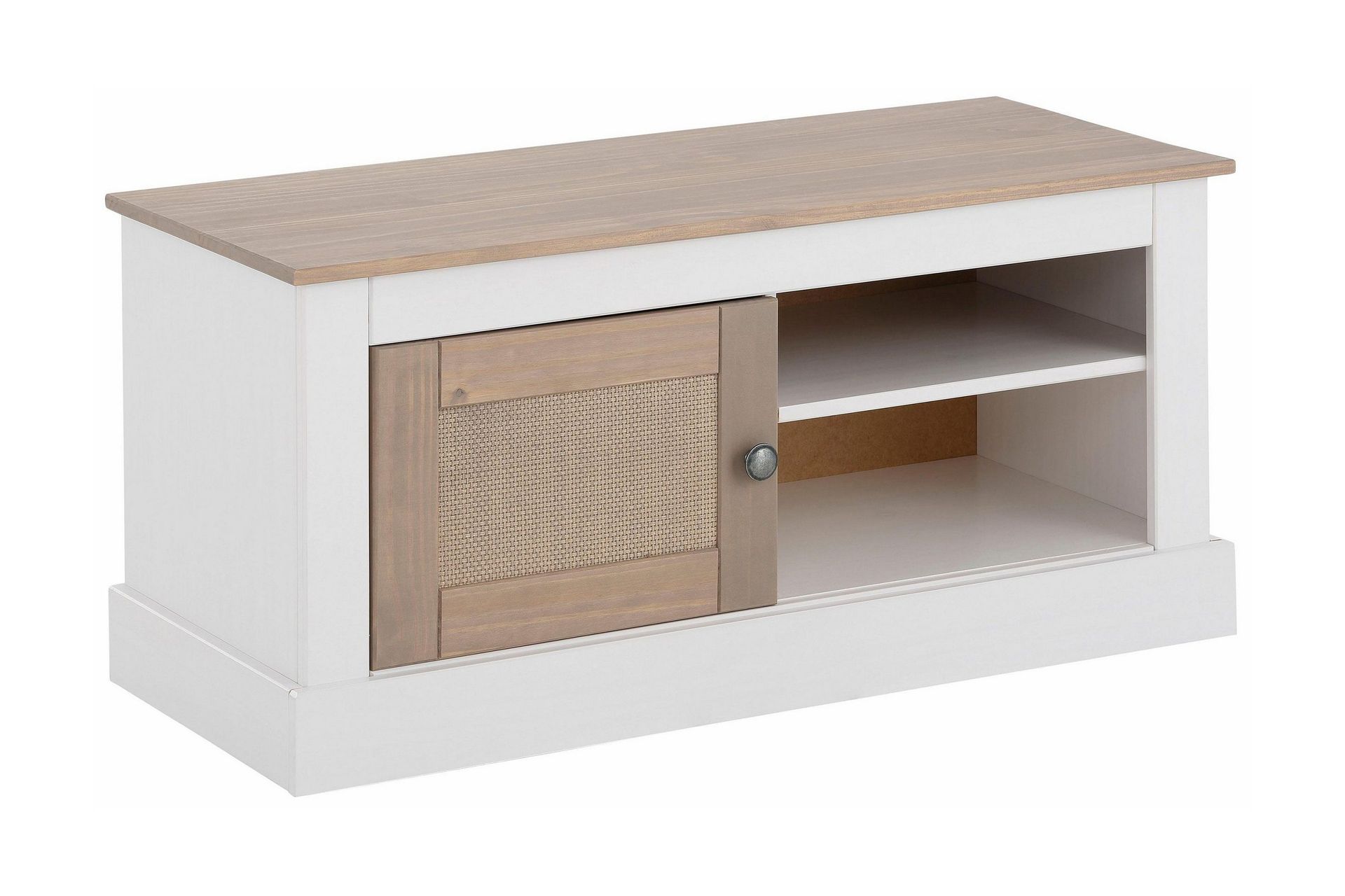 Lanseria TV-b&auml;nk 95 cm - Vit/Gr&aring;