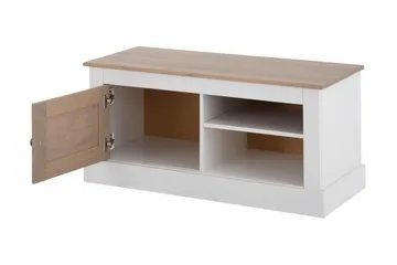 Lanseria TV-bänk 95 cm - Vit/Grå - Möbler - Vardagsrum - Tv-möbler & mediamöbler - Tv-bänkar