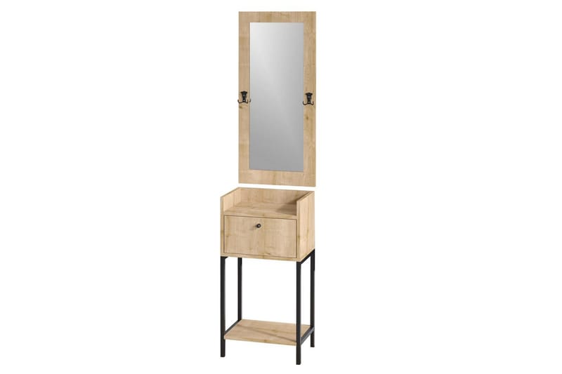 Hallmöbel Gohzlan Sudamale Ek - Svart/Mörkbrun - Möbler - Hall & entré - Möbelset för hall & entré