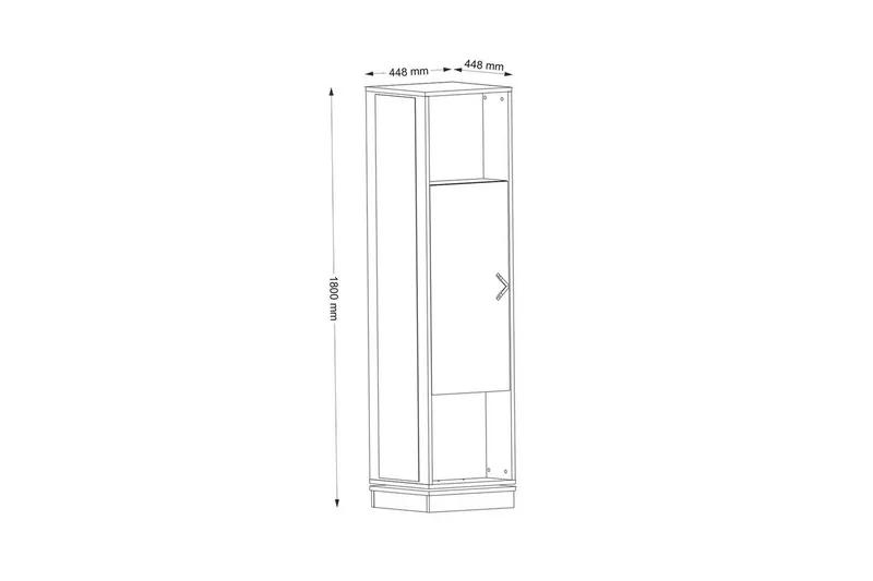 Hallmöbel Honi Valnöt - Mörkbrun - Möbler - Hall & entré - Möbelset för hall & entré