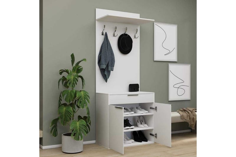 Hallmöbel Salen Vit - Vit - Möbler - Hall & entré - Möbelset för hall & entré