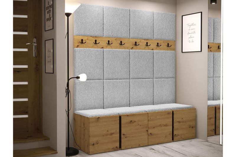 Hollan Hallmöbelset - Grå/Beige - Möbler - Hall & entré - Möbelset för hall & entré