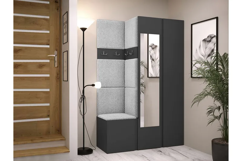 Hollan Hallmöbelset - Svart/Vit - Möbler - Hall & entré - Möbelset för hall & entré