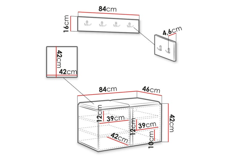 Hollan Hallmöbelset - Möbler - Hall & entré - Möbelset för hall & entré