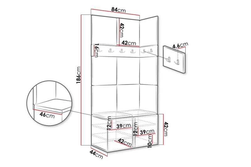 Hollan Hallmöbelset - Möbler - Hall & entré - Möbelset för hall & entré