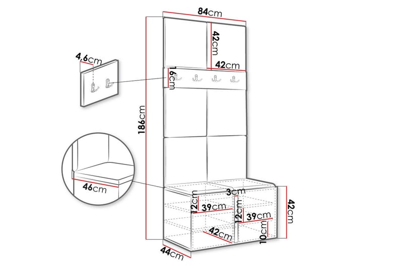 Hollan Hallmöbelset - Möbler - Hall & entré - Möbelset för hall & entré