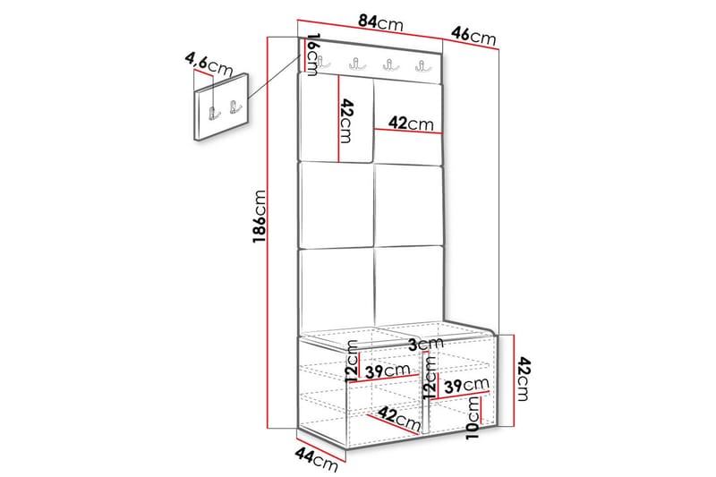 Hollan Hallmöbelset - Möbler - Hall & entré - Möbelset för hall & entré