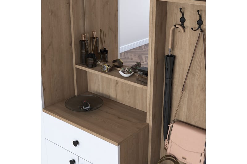 Honny Hallmöbelset Brun/Vit - Hanah Home - Möbler - Hall & entré - Möbelset för hall & entré