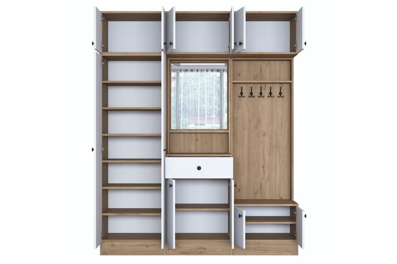 Honny Hallmöbelset Brun/Vit - Hanah Home - Möbler - Hall & entré - Möbelset för hall & entré