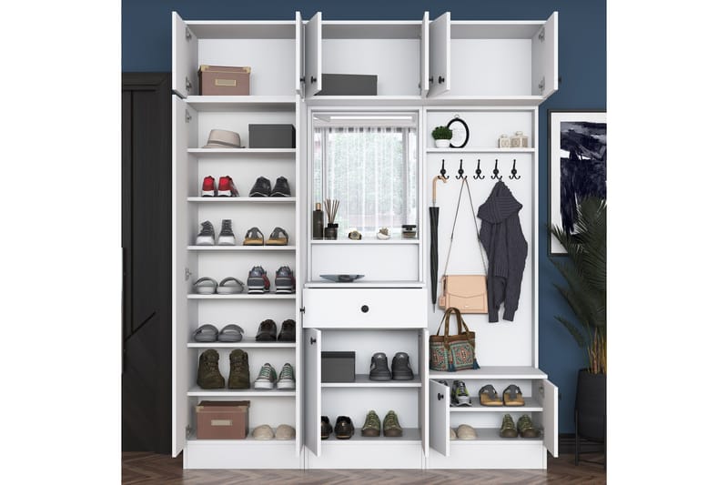 Honny Hallmöbelset Vit - Hanah Home - Möbler - Hall & entré - Möbelset för hall & entré