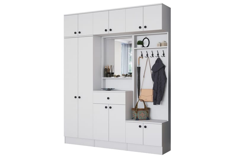 Honny Hallmöbelset Vit - Hanah Home - Möbler - Hall & entré - Möbelset för hall & entré