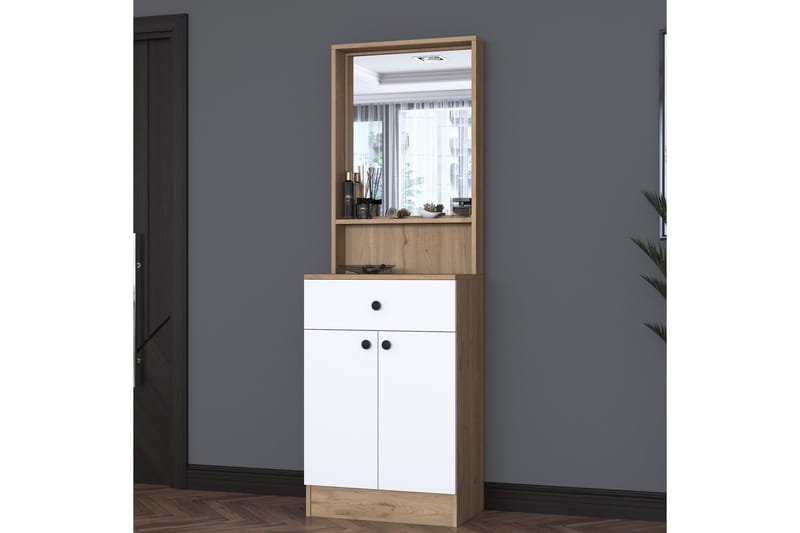 Hooda Hallmöbelset - Valnöt/Vit - Möbler - Hall & entré - Möbelset för hall & entré